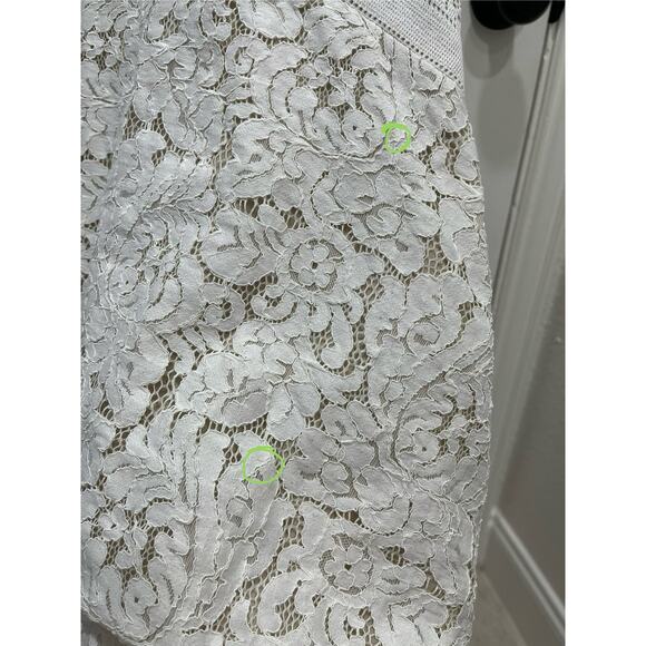 Lover the Label | Rapture White Lace Midi Dress Sz 8 Bridal LWD Occasion Floral - Picture 14 of 16